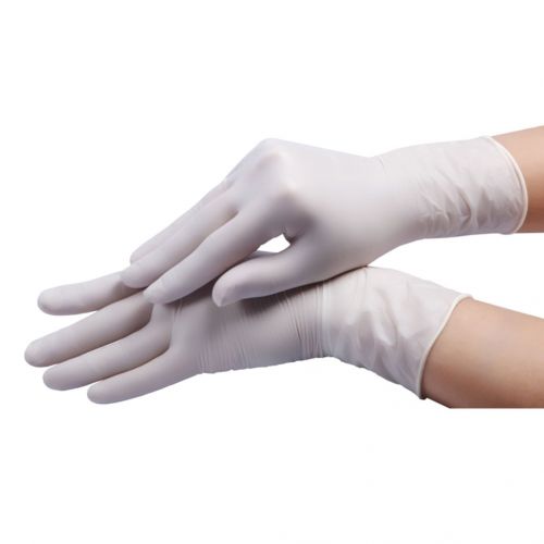 Рукавички оглядові нітрилові "MEDICARE" (стерильні, з високим ступенем захисту, текстуровані, без пудри) розмір M